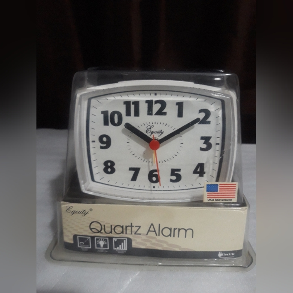 Equity Electric Quartz Alarm Clock (NEW)